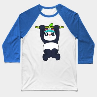 Panda Fitness Pull-ups Baseball T-Shirt